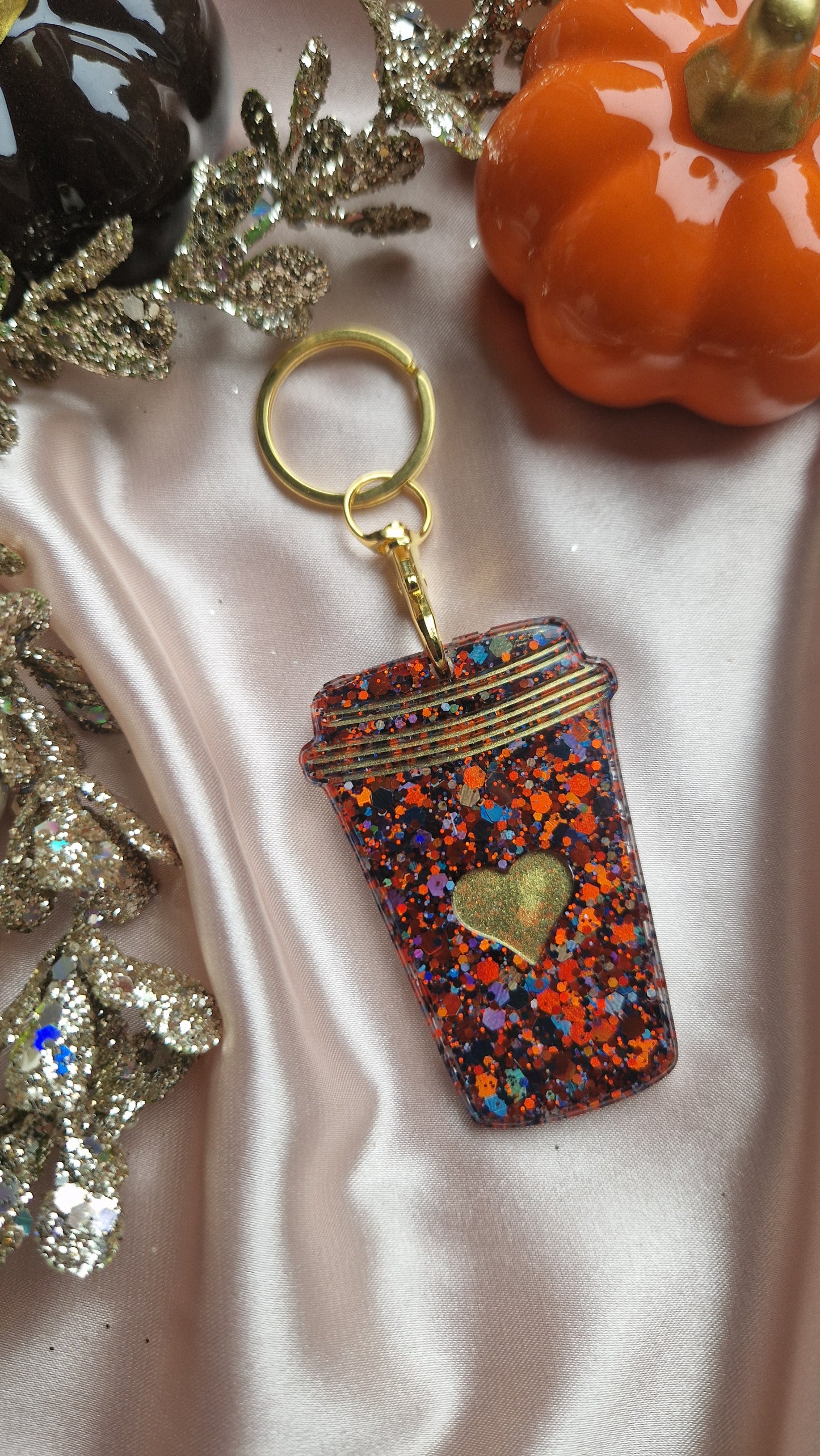 Pumpkin Spiced Latte Keyring