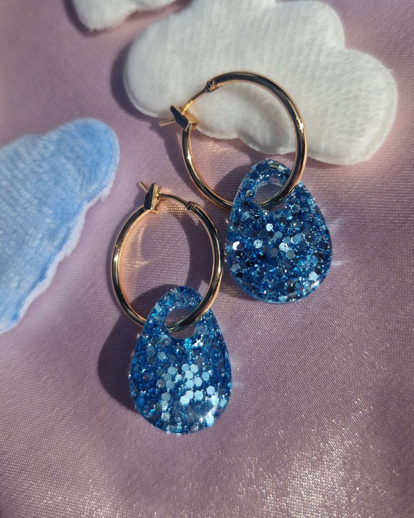Raindrop Creolen Charms
