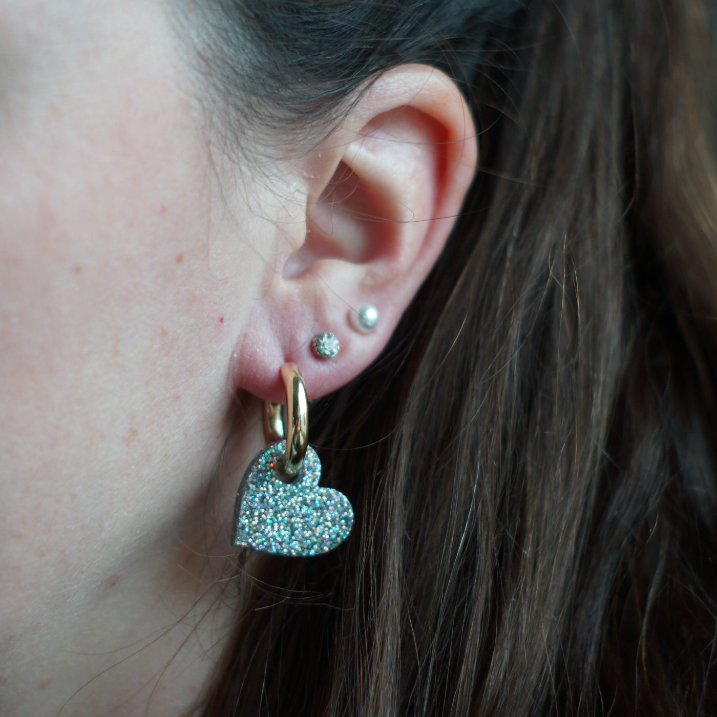 Heart Charms Disco Lights