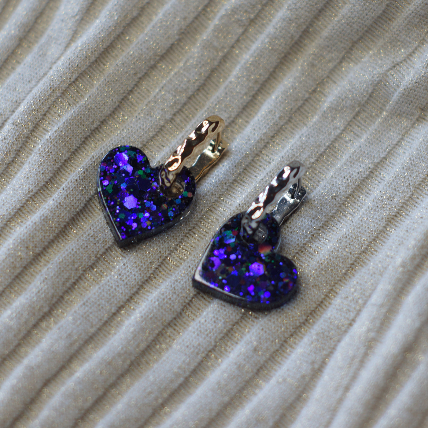Heart Charms Dark Violet