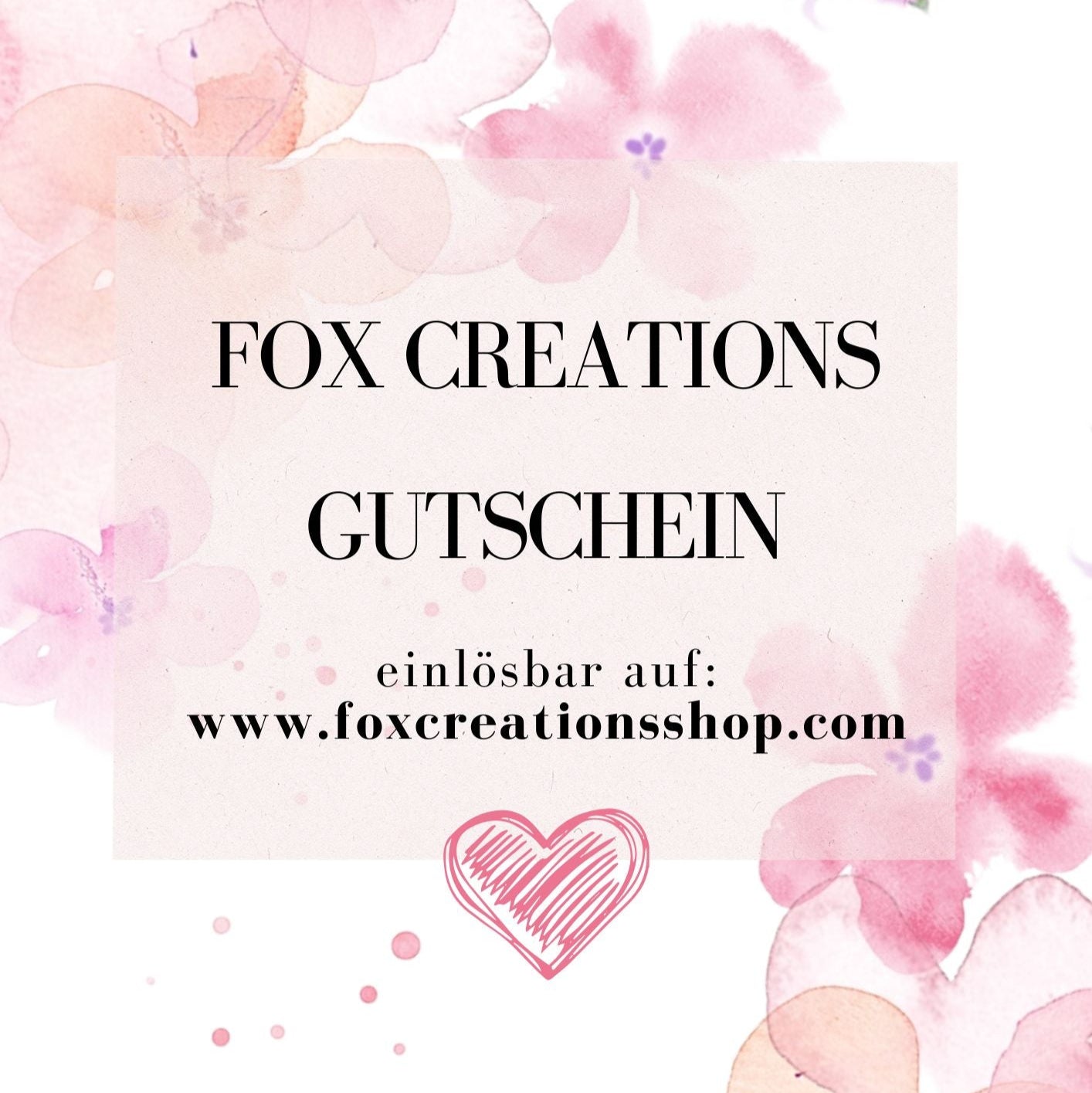 Fox Creations voucher
