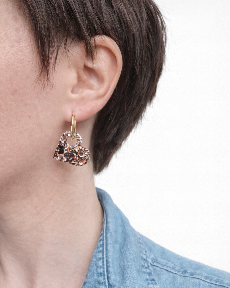 Sideway Heart Charms Coffee-Mix