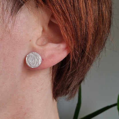 Mother of pearl rose studs