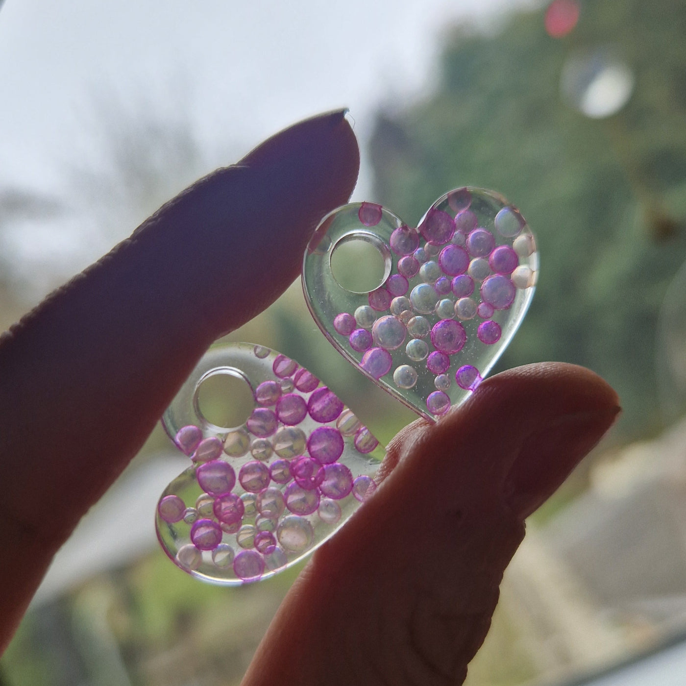 Bubbly Heart Charms