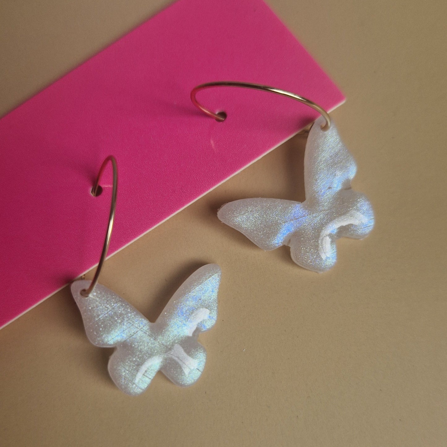 Faux Moonstone Butterflies