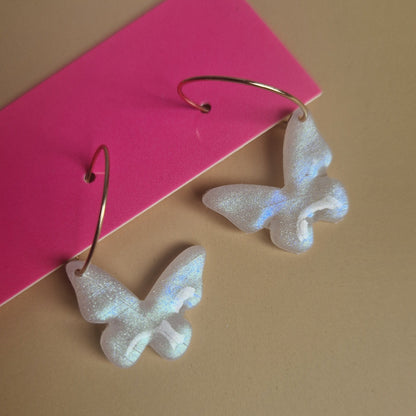 Faux Moonstone Butterflies