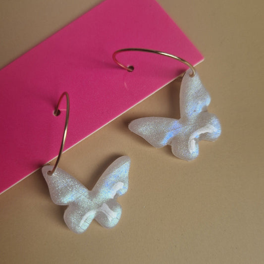 Faux Moonstone Butterflies