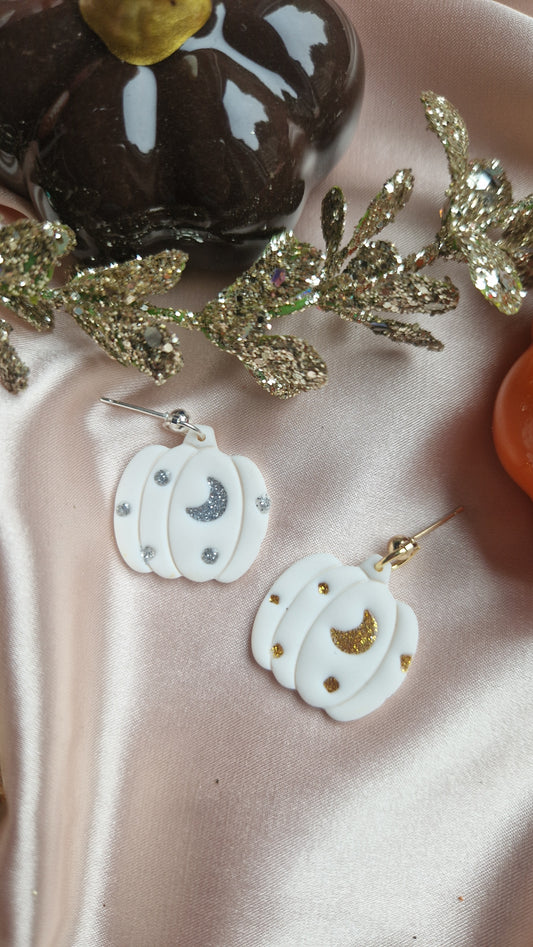 Moonlit Pumpkins White