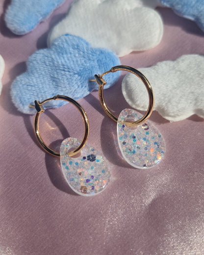 Raindrop Creolen Charms