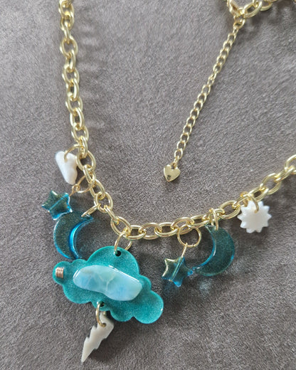 Dreamy Sky Necklace / Happy Little Clouds