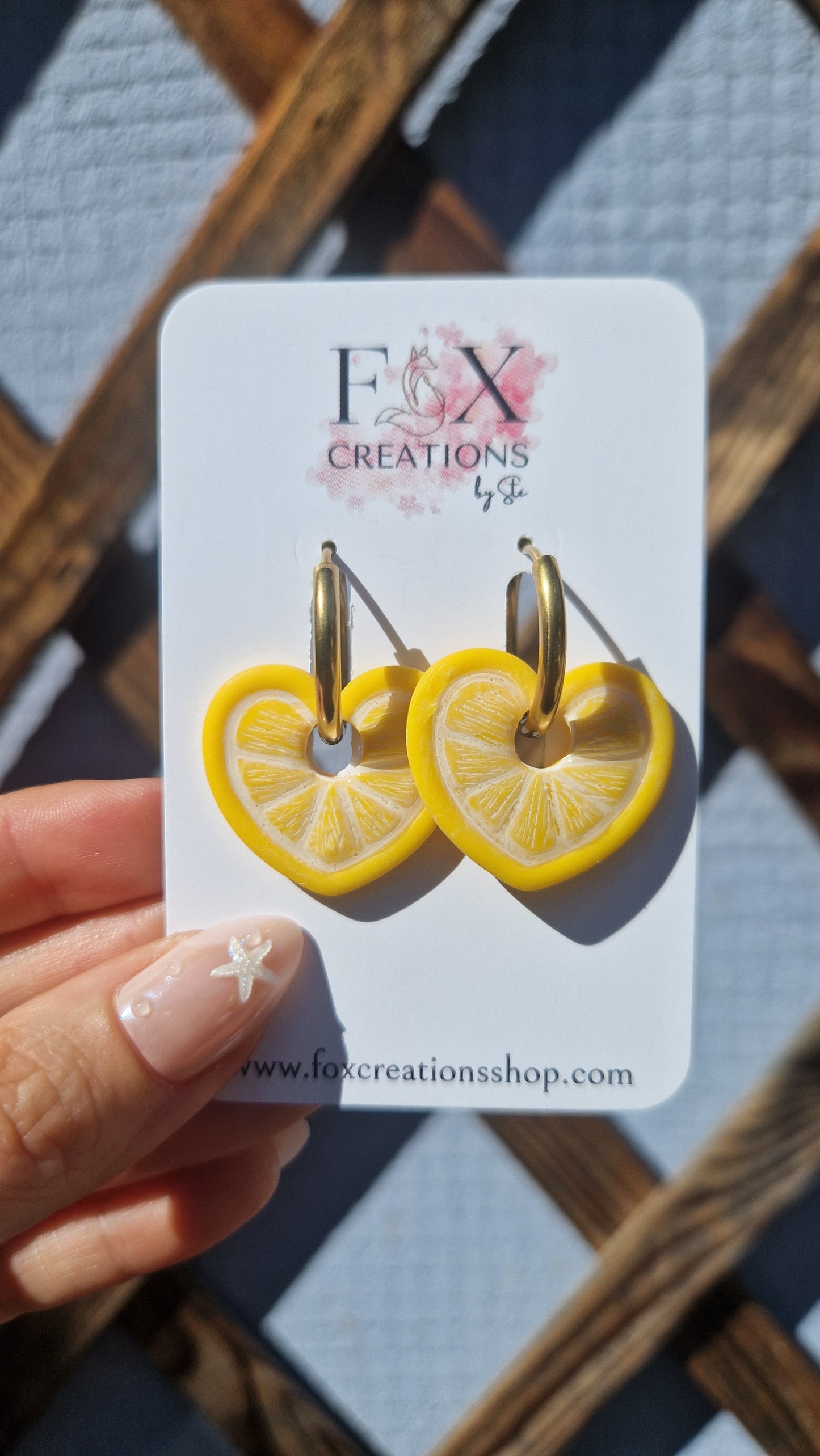 Lemon Heart Charms
