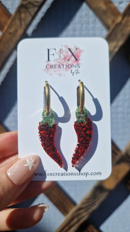Hot Peppers Charms