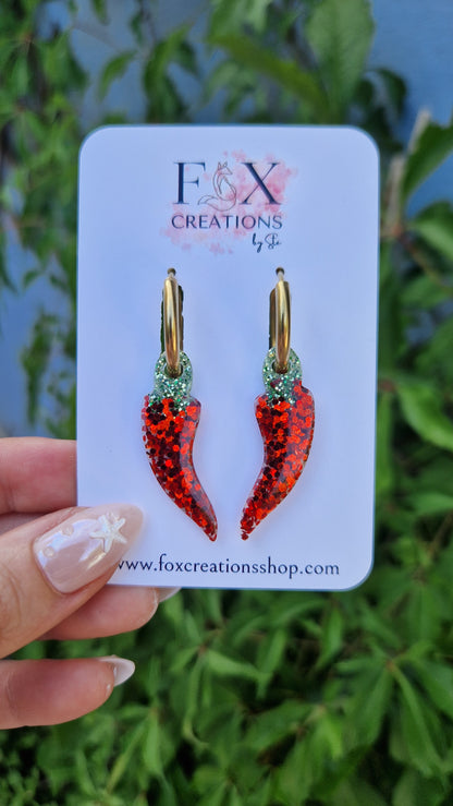 Hot Peppers Charms