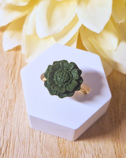 Bloom Ring · Dark Green