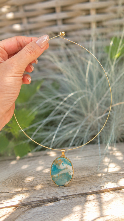 Ocean Soul Torque Necklace