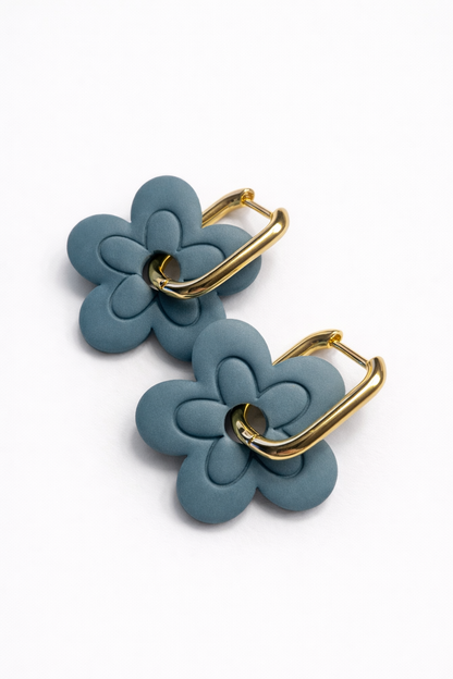 Bossed Hoop Earrings (Gold/Silver)