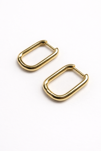 Bossed Hoop Earrings (Gold/Silver)