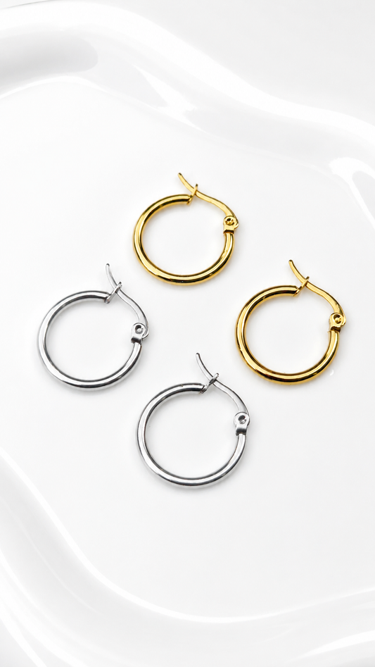 French Clip Hoop Earrings