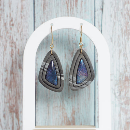 Faux Labradorite Inlay Shields