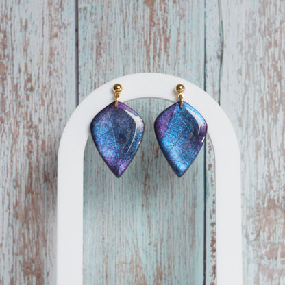 Faux Labradorite Shields