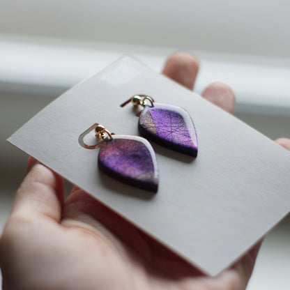 Faux Labradorite Shields