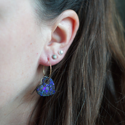 Heart Charms Dark Violet