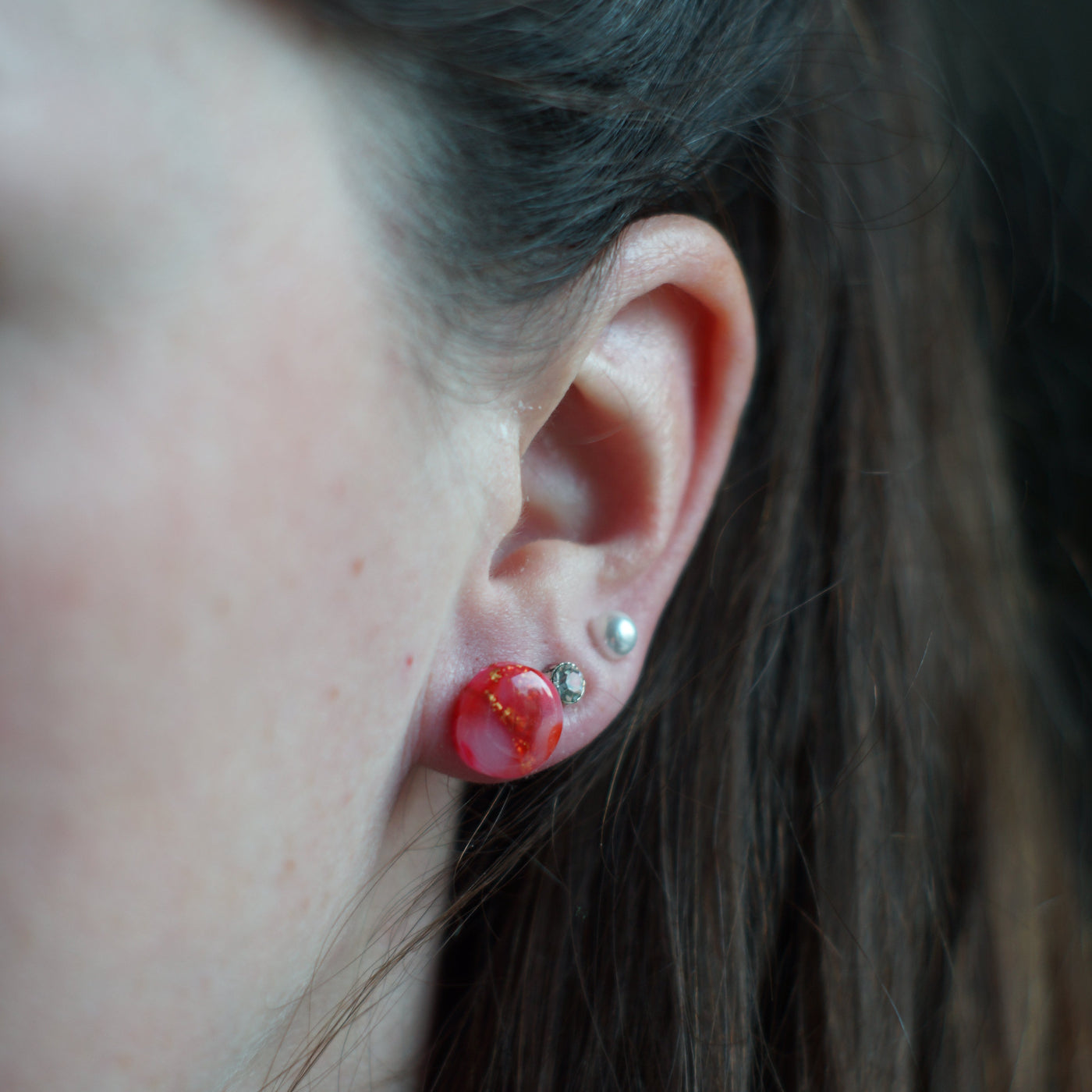 Red Translucent Plug (small)