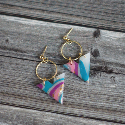 Rainbow Agate V Circles