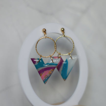 Rainbow Agate V Circles