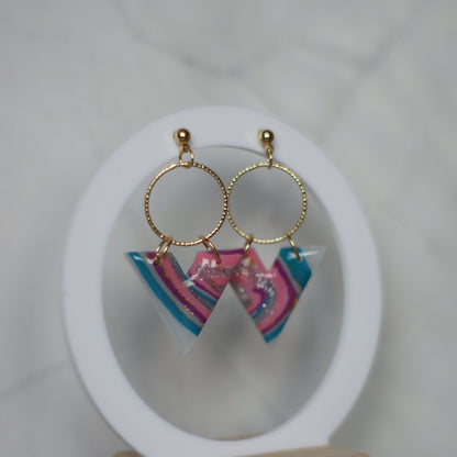 Rainbow Agate V Circles