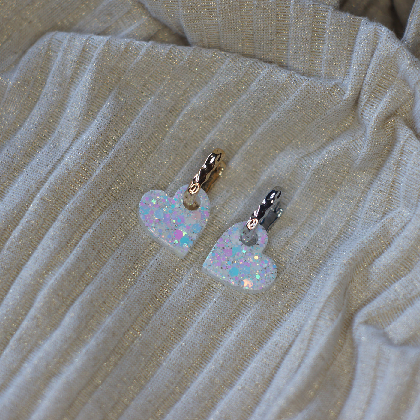 Bossed Creolen (Gold/Silber)