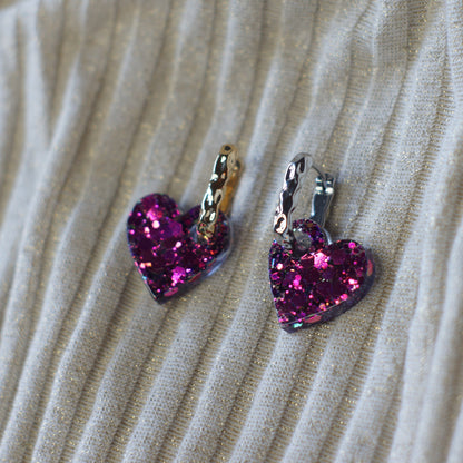Heart Charms Pink/Green