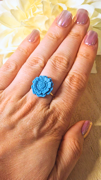 Bloom Ring · Sky Blue