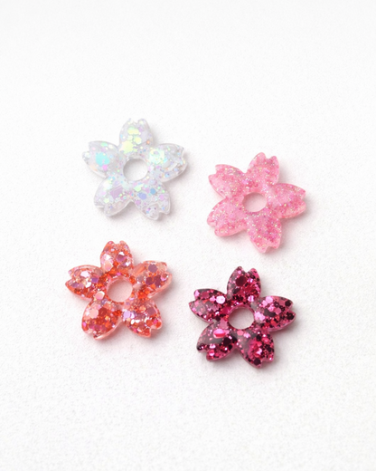 Sakura Hoop Earrings Charms