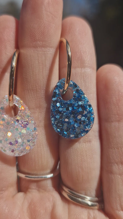 Raindrop Creolen Charms