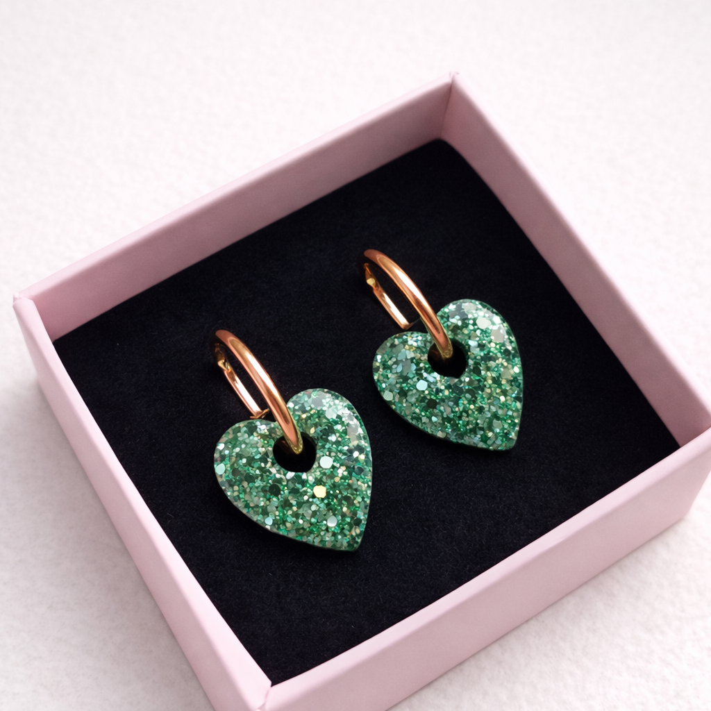 Heart Charms Softgreen