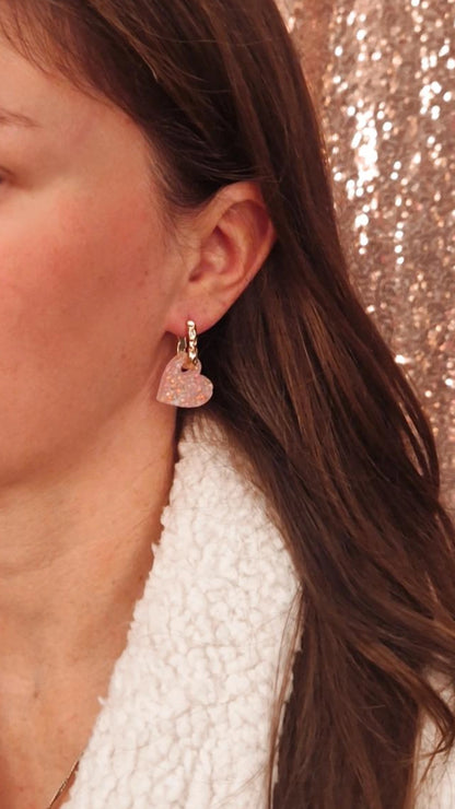 Heart Charms Gold Nuggets