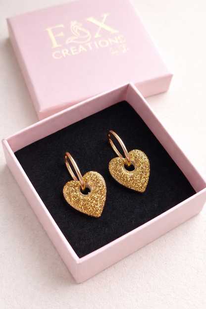 Heart Charms Gold