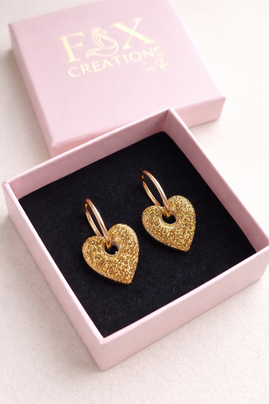 Heart Charms Gold
