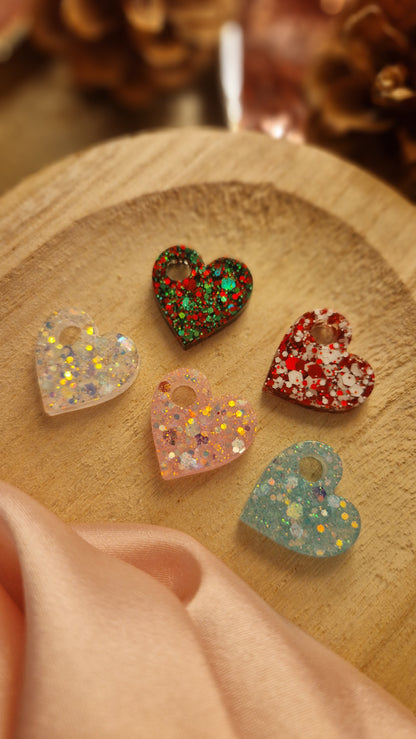 Heart Charms Gold Nuggets